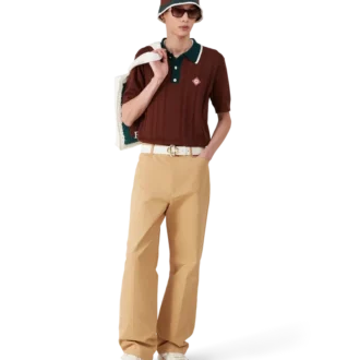 Överdimensionerad pikétröja i kabelstickning