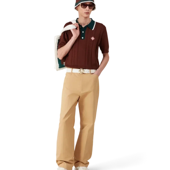 Överdimensionerad pikétröja i kabelstickning