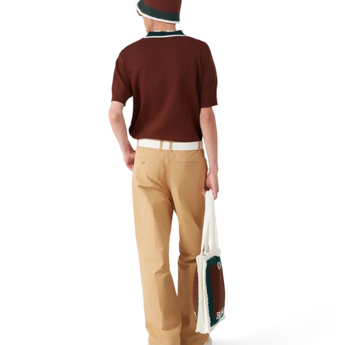 Överdimensionerad pikétröja i kabelstickning