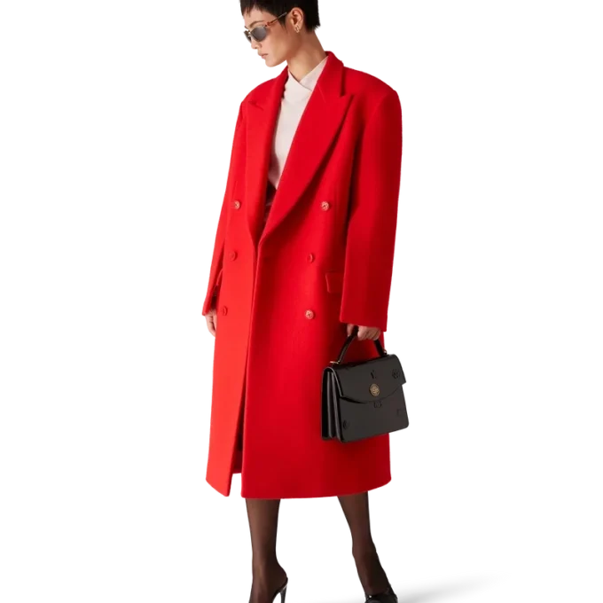 Överrock i kokt ull