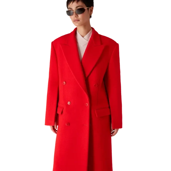 Överrock i kokt ull