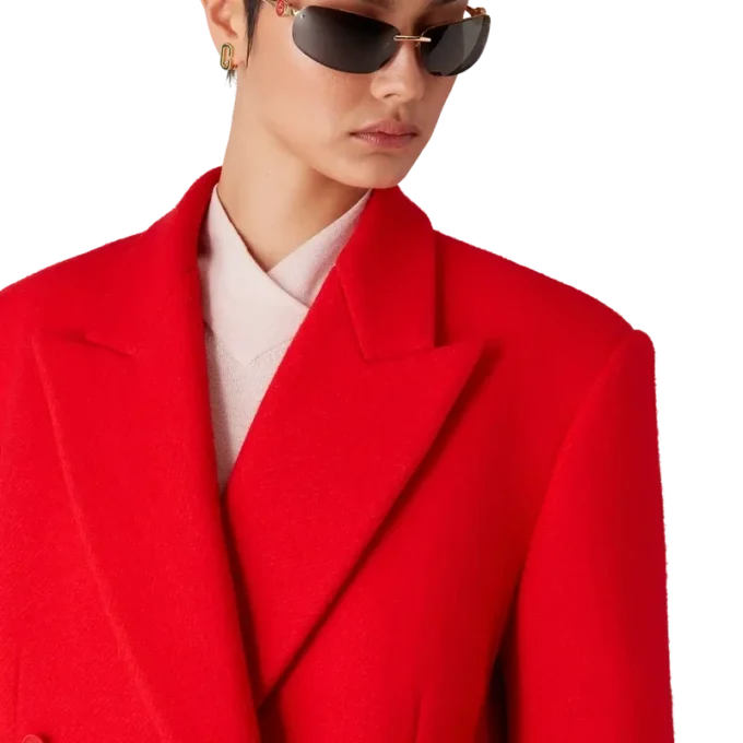 Överrock i kokt ull