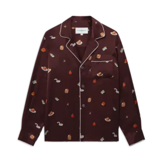 Vices pyjamas skjorta i silkesatin