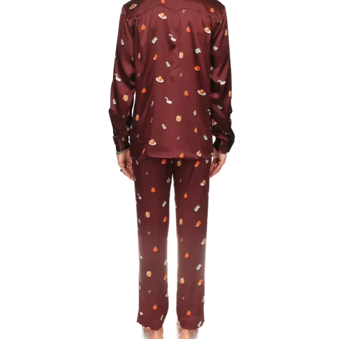 Vices pyjamas skjorta i silkesatin