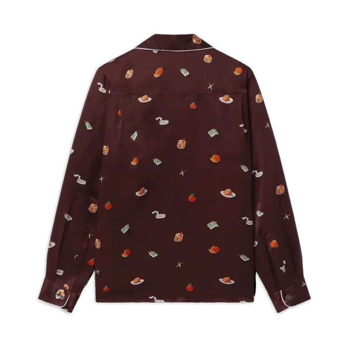 Vices pyjamas skjorta i silkesatin