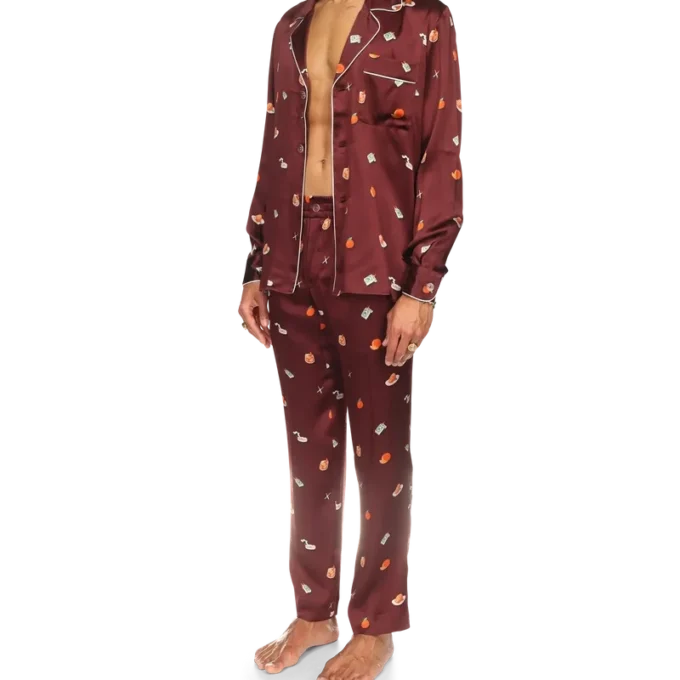 Vices pyjamasbyxor i silkesatin