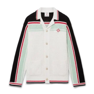 Virkad bomullströja i tennissstil