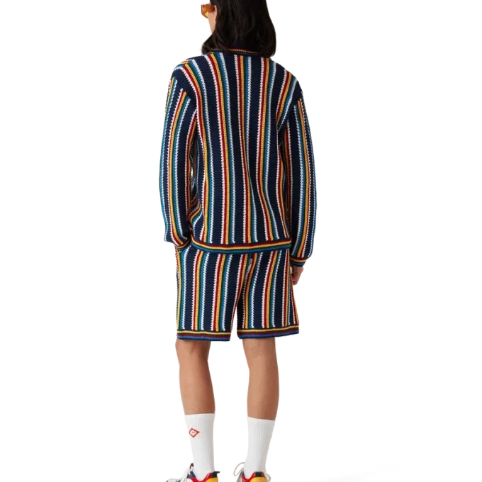 Virkad randig skjorta