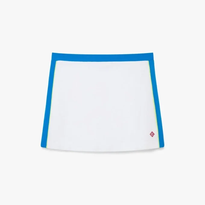 Vit och blå pikéminikjol