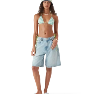 Vita Monogram-badtofflor för dam