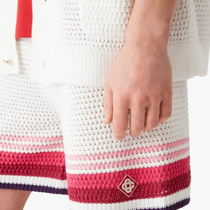 Vita virkade Shorts