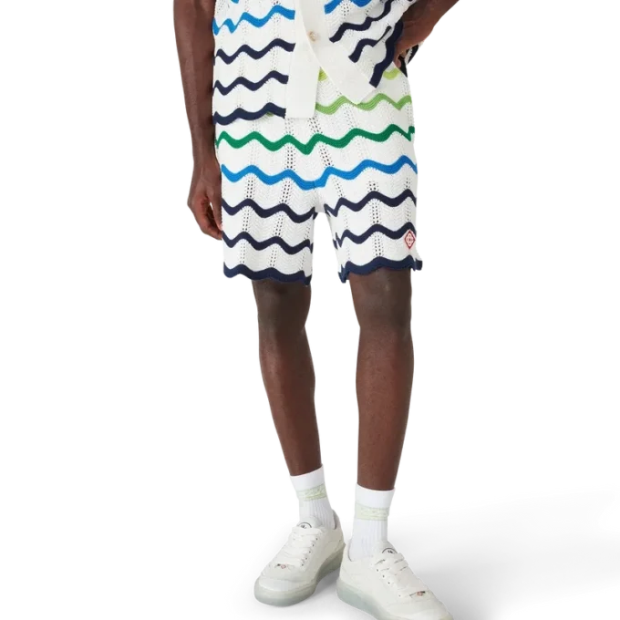 Wave-stickade shorts